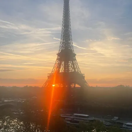 View On Eiffel Tower Seine And Main Monuments * Parigi